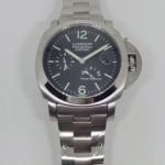 2024 New Copy Panerai Luminor  PAM00090 Black Dial Stainless Steel Band Automatic Watch